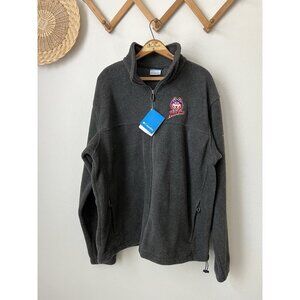 NWT $49 Columbia HBU‎ Huskies mens charcoal flanker full zip fleece jacket XL
